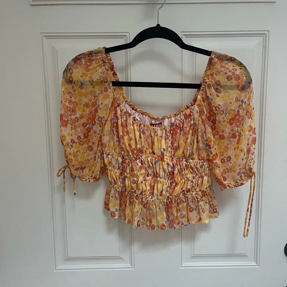 STAUD The‎ Faye Top in Soleil Flower Market, size XS